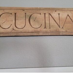 Rustic Tan 'Cucina' Wall Sign